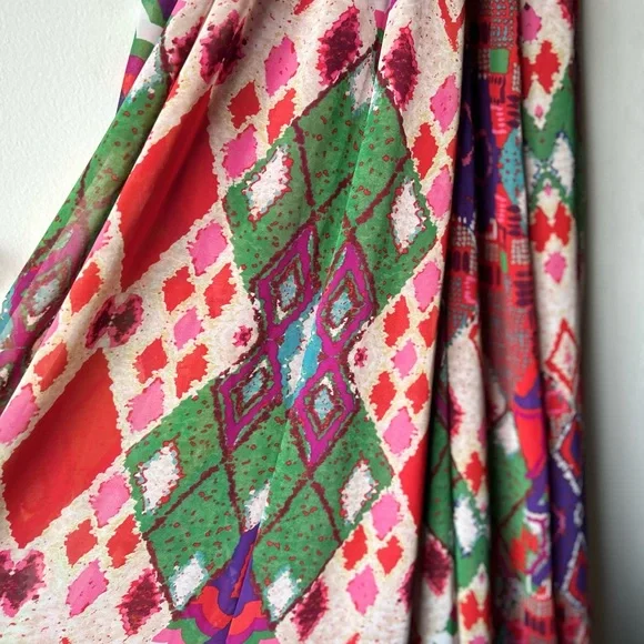 ANTHROPOLOGIE MAEVE Terana Maxi Dress | Size 0 | Boho Print | Halter Neck - Picture 12 of 14